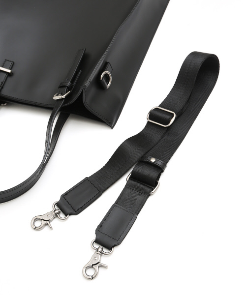 ABAHOUSE（アバハウス）の「レザー縦型トートバッグ（トートバッグ・メンズ・ブラック・FREE）」の8枚目の写真