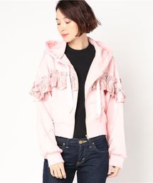 onespo | ベロアフリルパーカー(その他アウター)