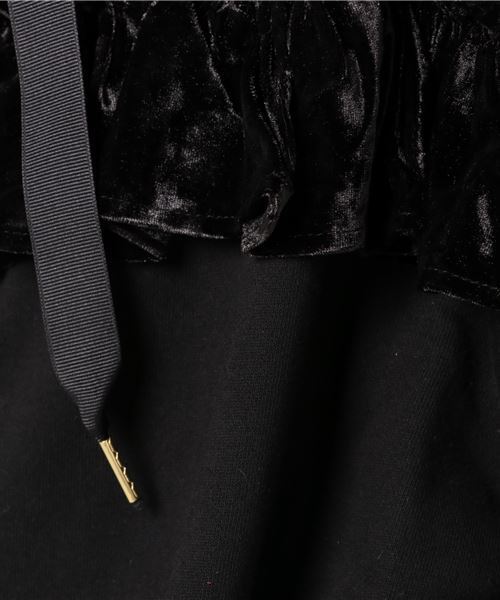 onespo（ワンスポ）の「ベロアフリルパーカー（その他アウター・レディース・ブラック/ピンク/レッド・M）」の8枚目の写真