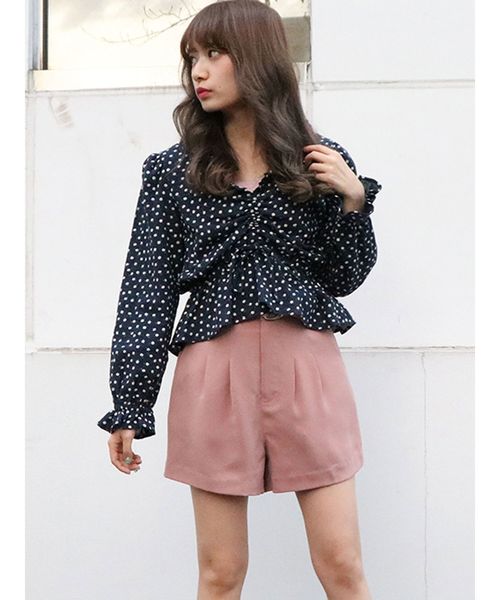 dazzlin（ダズリン）の「ぷっくりフラワーブラウス（シャツ/ブラウス・レディース・ネイビー/オフホワイト/イエロー・FREE）」の10枚目の写真