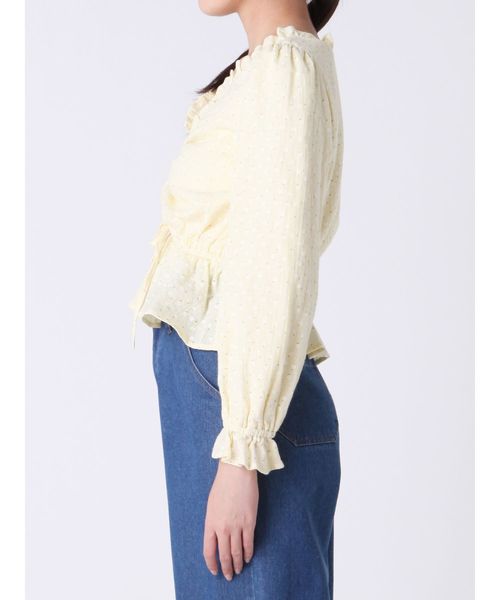 dazzlin（ダズリン）の「ぷっくりフラワーブラウス（シャツ/ブラウス・レディース・ネイビー/オフホワイト/イエロー・FREE）」の20枚目の写真