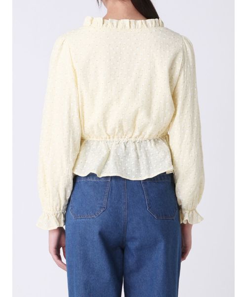 dazzlin（ダズリン）の「ぷっくりフラワーブラウス（シャツ/ブラウス・レディース・ネイビー/オフホワイト/イエロー・FREE）」の19枚目の写真