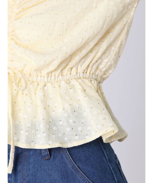 dazzlin（ダズリン）の「ぷっくりフラワーブラウス（シャツ/ブラウス・レディース・ネイビー/オフホワイト/イエロー・FREE）」の16枚目の写真