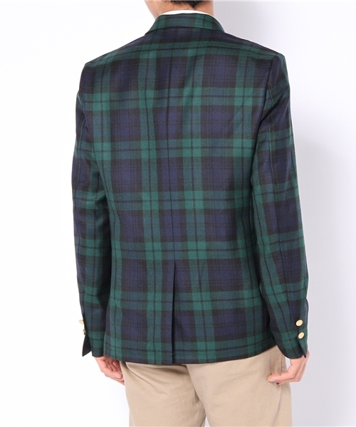 A BATHING APE（アベイシングエイプ）の「TARTAN CHECK SCHOOL JACKET（テーラードジャケット・メンズ・レッド/グリーン/ブルー・LARGE/MEDIUM/SMALL）」の5枚目の写真