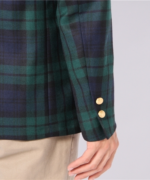A BATHING APE（アベイシングエイプ）の「TARTAN CHECK SCHOOL JACKET（テーラードジャケット・メンズ・レッド/グリーン/ブルー・LARGE/MEDIUM/SMALL）」の10枚目の写真