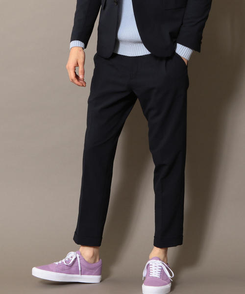 BEAUTY&YOUTH UNITED ARROWS（ビューティーアンドユースユナイテッドアローズ）の「BY ”TORAY” ドライ シアサッカー アンクルパンツ о（スラックス・メンズ・その他/ネイビー/ブラック・LARGE/SMALL/X-LARGE/MEDIUM）」の21枚目の写真