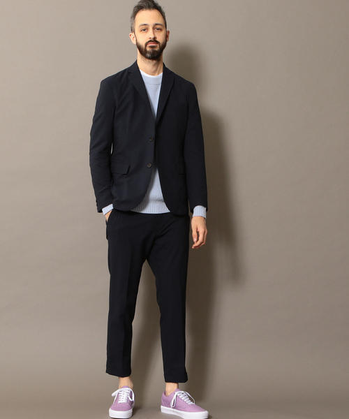 BEAUTY&YOUTH UNITED ARROWS（ビューティーアンドユースユナイテッドアローズ）の「BY ”TORAY” ドライ シアサッカー アンクルパンツ о（スラックス・メンズ・その他/ネイビー/ブラック・LARGE/SMALL/X-LARGE/MEDIUM）」の15枚目の写真