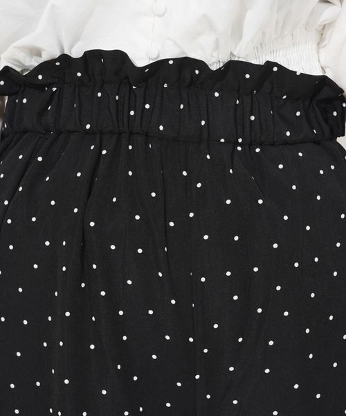 natural couture(ナチュラルクチュール)の「金具バックルベルト付パンツ(その他パンツ・レディース・ベージュ/グリーン/ブルー/ドット・FREE)」の8枚目の写真