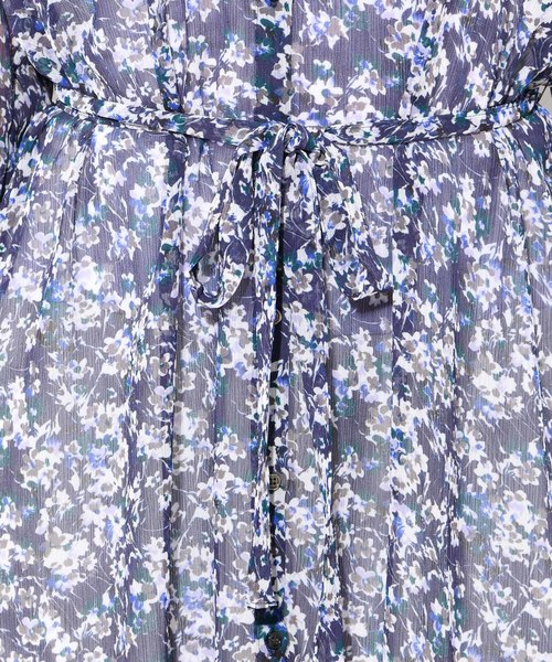 RIVE DROITE(リヴドロワ)の「フラワープリント楊柳ワンピース(ワンピース・レディース・ネイビー/イエロー・FREE)」の4枚目の写真