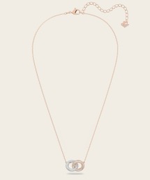 SWAROVSKI Dextera ネックレス インターロッキングサークル Dextera ネックレス, インターロッキングサークル, ピンク