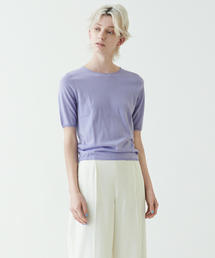 スーパーファインウール ハーフスリーブプルオーバー