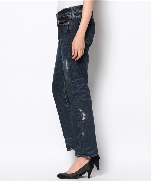 goa（ゴア）の「13ozデニムボーイズパンツ（デニムパンツ・レディース・ブラック/インディゴブルー・SMALL/MEDIUM）」の3枚目の写真