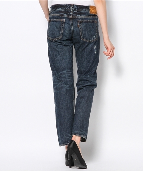 goa（ゴア）の「13ozデニムボーイズパンツ（デニムパンツ・レディース・ブラック/インディゴブルー・SMALL/MEDIUM）」の4枚目の写真