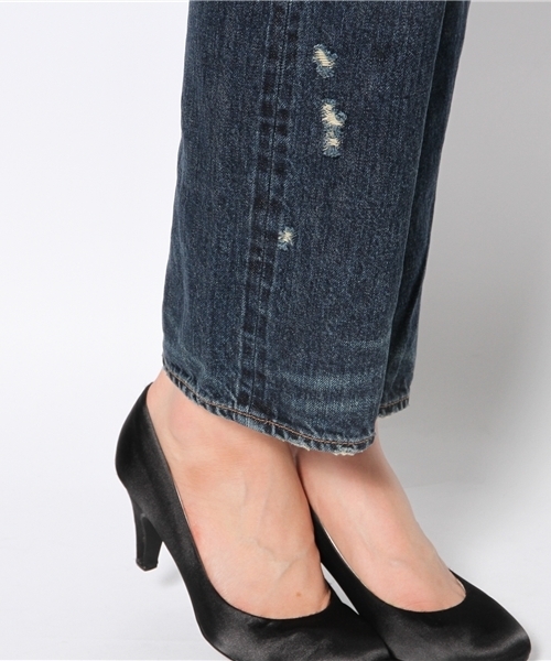 goa（ゴア）の「13ozデニムボーイズパンツ（デニムパンツ・レディース・ブラック/インディゴブルー・SMALL/MEDIUM）」の8枚目の写真