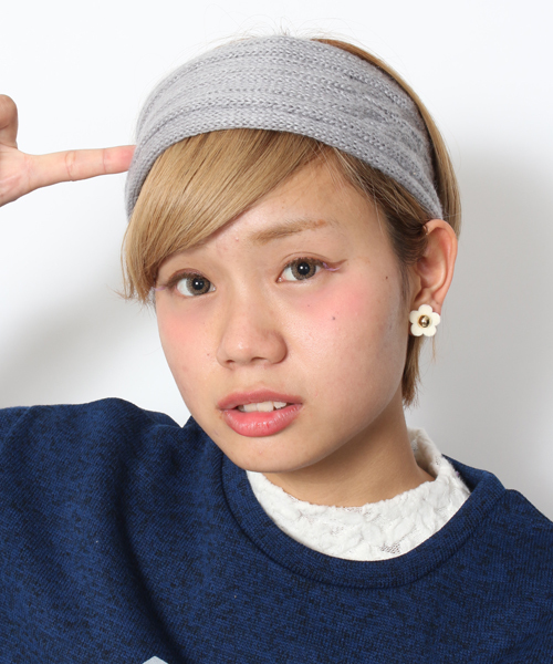 WEGO(ウィゴー)の「WEGO/ニットターバン(ヘアバンド・レディース・ブラック/ライトグレー/ネイビー/ワイン・FREE)」の2枚目の写真