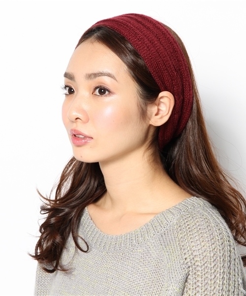 WEGO(ウィゴー)の「WEGO/ニットターバン(ヘアバンド・レディース・ブラック/ライトグレー/ネイビー/ワイン・FREE)」の7枚目の写真