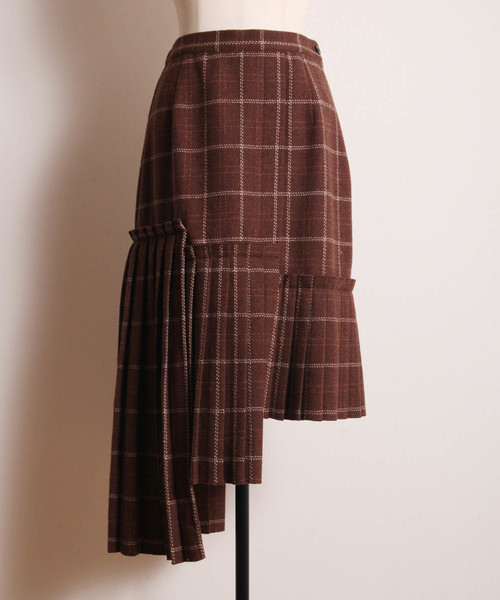 and R（アンドアール）の「パネルプリーツスカート（スカート・レディース・キャメル/グリーン/ブラウン・FREE）」の4枚目の写真