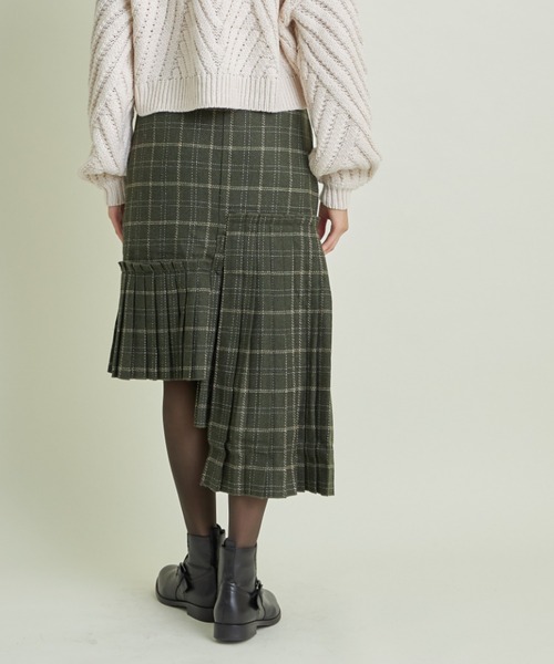 and R（アンドアール）の「パネルプリーツスカート（スカート・レディース・キャメル/グリーン/ブラウン・FREE）」の14枚目の写真