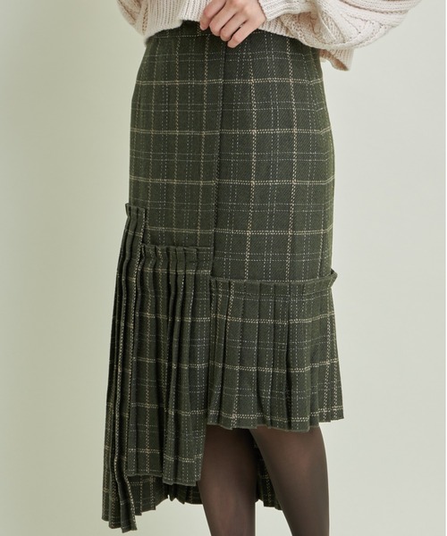 and R（アンドアール）の「パネルプリーツスカート（スカート・レディース・キャメル/グリーン/ブラウン・FREE）」の15枚目の写真