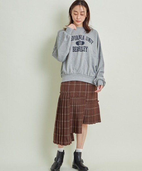 and R（アンドアール）の「パネルプリーツスカート（スカート・レディース・キャメル/グリーン/ブラウン・FREE）」の18枚目の写真