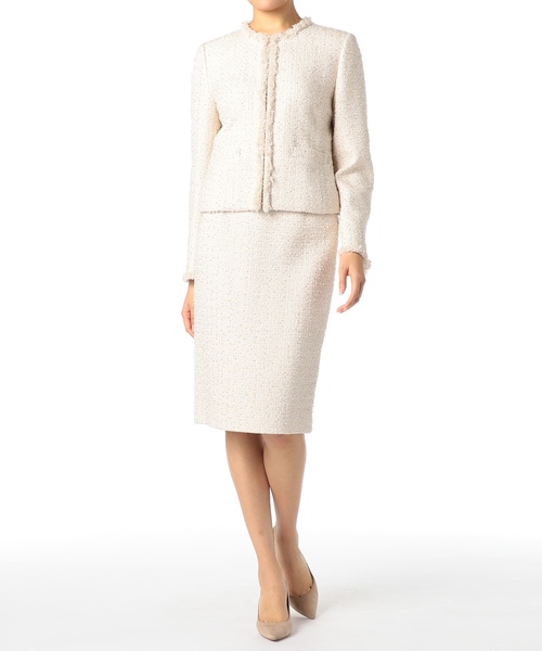 ESTNATION（エストネーション）の「ESTNATION / ツイードノーカラー