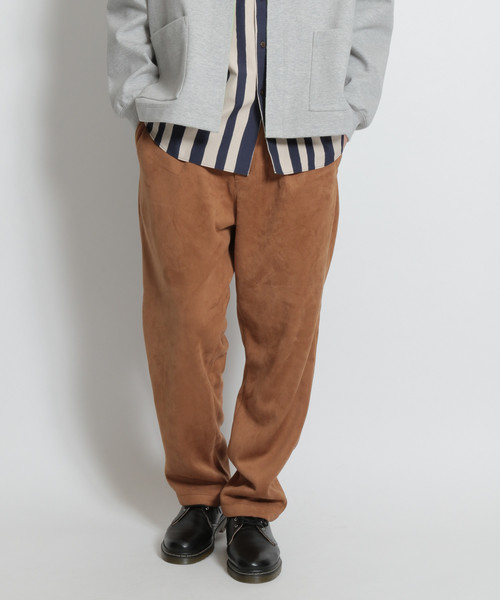 niko and...(ニコアンド)の「スウェードイージーパンツ(その他パンツ・メンズ・ブラック/カーキ/キャメル・MEDIUM/LARGE)」の1枚目の写真