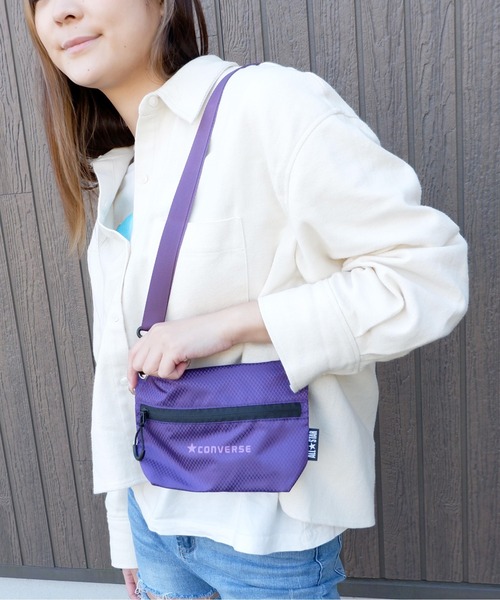 CONVERSE（コンバース）の「CONVERSE　RIPSTOP ハトメMINI SHOLDER BAG（ショルダーバッグ・レディース・ブラック/グレー/パープル/オレンジ・FREE）」の8枚目の写真