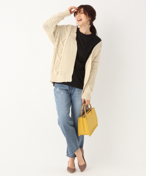 GLOBAL WORK(グローバルワーク)の「ベーシックロング長袖T/825973(Tシャツ/カットソー・レディース・ライトグレー/ホワイト/ブラック・LARGE/MEDIUM)」の7枚目の写真