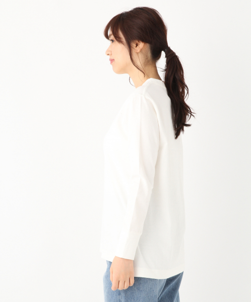 GLOBAL WORK(グローバルワーク)の「ベーシックロング長袖T/825973(Tシャツ/カットソー・レディース・ライトグレー/ホワイト/ブラック・LARGE/MEDIUM)」の5枚目の写真