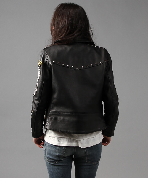 ヒステリックグラマー　レディース　ライダース　ジャケット HYSTERIC GLAMOUR（ヒステリックグラマー）の「Lewis Leathers