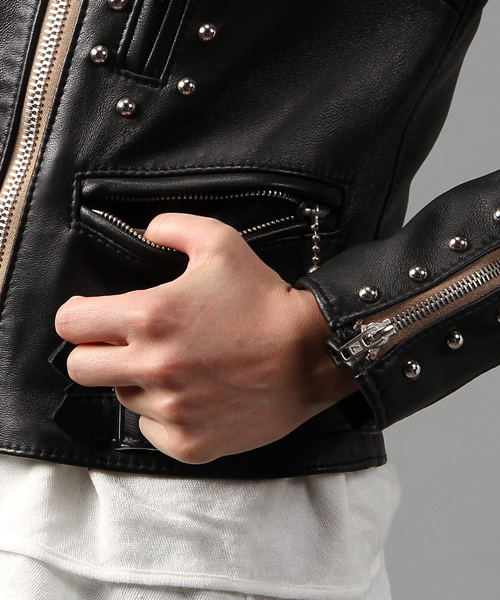 HYSTERIC GLAMOUR(ヒステリックグラマー)の「Lewis Leathers×HYSTERIC LIGHTNING(ライダースジャケット・レディース・ブラック・FREE)」の12枚目の写真