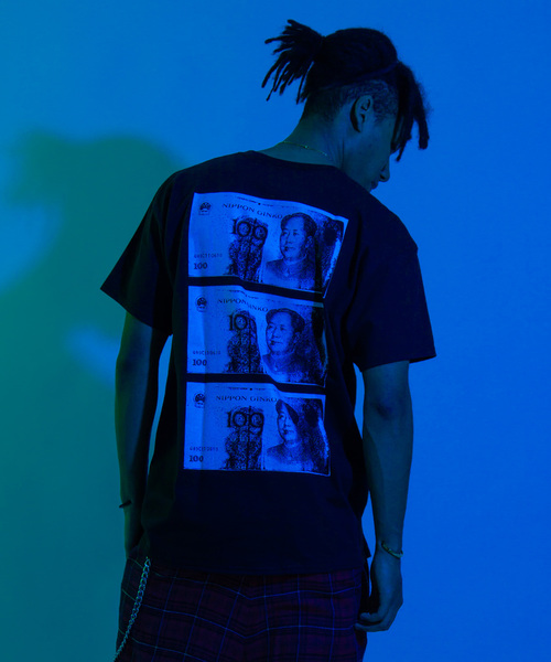 DELUSION LAND(デリュージョンランド)の「DELUSION LAND/MONEY TEE(Tシャツ/カットソー・メンズ・ホワイト/ブラック・FREE)」の3枚目の写真