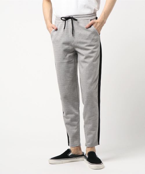 VIBGYOR（ヴィブジョー）の「VIBGYOR Select/ TCポンチテーパードパンツ（その他パンツ・メンズ・杢グレー/ブラック・MEDIUM/LARGE/SMALL/X-LARGE）」の2枚目の写真
