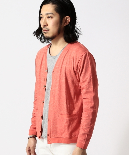 BEAMS(ビームス)の「○BEAMS / ヴィンテージ 天竺 カーディガン(カーディガン/ボレロ・メンズ・オリーブ/インディゴブルー/ロイヤルブルー/イエロー/ピンク/オレンジ・MEDIUM/SMALL/LARGE/X-LARGE)」の8枚目の写真