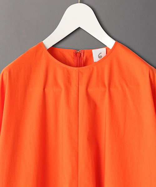 6(ロク)の「<6(ROKU)>SLIT DRESS/ワンピース(ワンピース・レディース・ベージュ/オレンジ・38/36)」の4枚目の写真