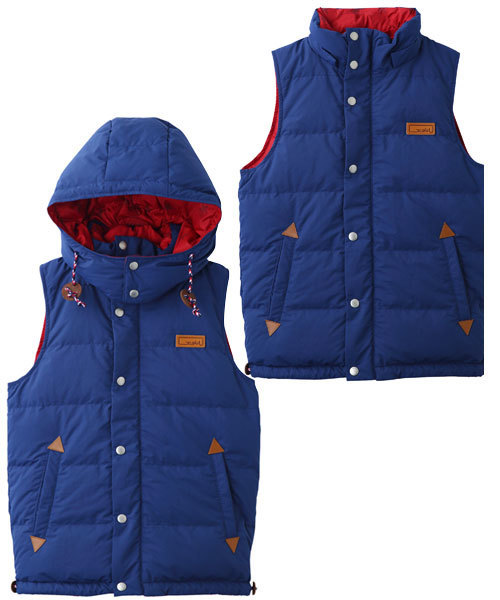 X-girl（エックスガール）の「STAR REVERSIBLE PUFF VEST