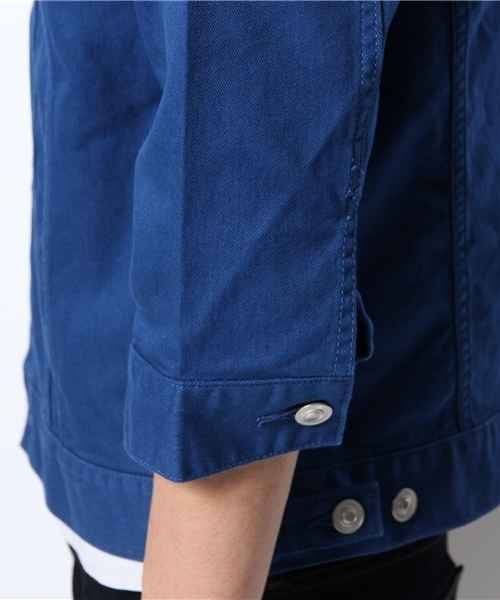 WEGO(ウィゴー)の「WEGO/カラー7分袖Gジャン(デニムジャケット・メンズ・ホワイト/ブラック/ロイヤルブルー/ワイン・LARGE/MEDIUM)」の8枚目の写真