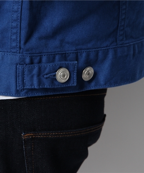 WEGO(ウィゴー)の「WEGO/カラー7分袖Gジャン(デニムジャケット・メンズ・ホワイト/ブラック/ロイヤルブルー/ワイン・LARGE/MEDIUM)」の10枚目の写真