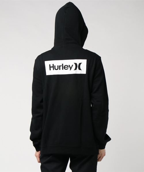 Hurley (ハーレー)の「M OAO BOXED FLASHBACK PO / ハーレー メンズ プルオーバー パーカー ボックスロゴ 裏起毛フリース(パーカー・メンズ・ブラック/グリーン系その他/ヘザーグレー/ワインレッド・SMALL/MEDIUM/LARGE)」の7枚目の写真