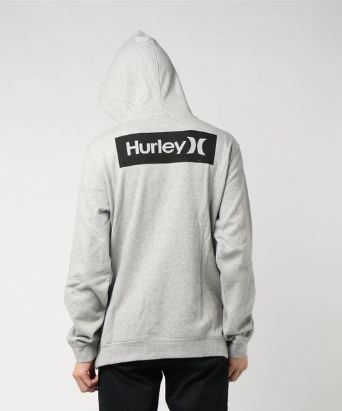 Hurley (ハーレー)の「M OAO BOXED FLASHBACK PO / ハーレー メンズ プルオーバー パーカー ボックスロゴ 裏起毛フリース(パーカー・メンズ・ブラック/グリーン系その他/ヘザーグレー/ワインレッド・SMALL/MEDIUM/LARGE)」の8枚目の写真