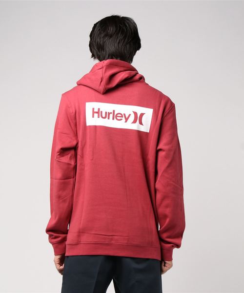 Hurley (ハーレー)の「M OAO BOXED FLASHBACK PO / ハーレー メンズ プルオーバー パーカー ボックスロゴ 裏起毛フリース(パーカー・メンズ・ブラック/グリーン系その他/ヘザーグレー/ワインレッド・SMALL/MEDIUM/LARGE)」の5枚目の写真