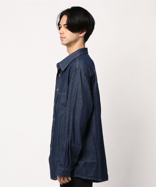 オーバーサイズデニムシャツ（デニムジャケット）｜coca（coca