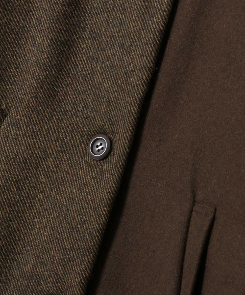 DOLLUPOOPS（ドールアップウップス）の「バックキルティング ノーカラーコート（その他アウター・レディース・チャコールグレー/ダークブラウン・38）」の6枚目の写真