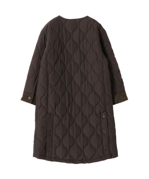 DOLLUPOOPS（ドールアップウップス）の「バックキルティング ノーカラーコート（その他アウター・レディース・チャコールグレー/ダークブラウン・38）」の7枚目の写真