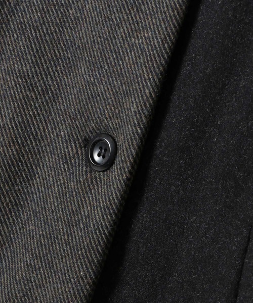 DOLLUPOOPS（ドールアップウップス）の「バックキルティング ノーカラーコート（その他アウター・レディース・チャコールグレー/ダークブラウン・38）」の10枚目の写真