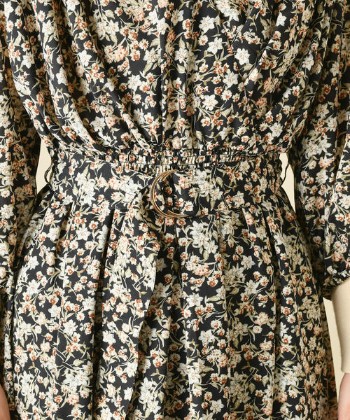 natural couture（ナチュラルクチュール）の「サテンカシュクールギャザーワンピース（ワンピース・レディース・ブラウン/イエロー/ボルドー/その他1/その他2/ピンクベージュ・FREE）」の8枚目の写真