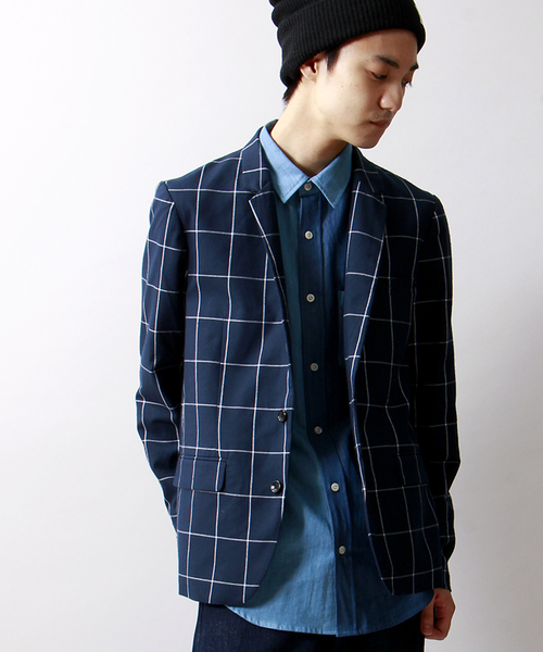 WEGO（ウィゴー）の「WEGO/ノッチドテーラードジャケット（テーラードジャケット・メンズ・ブラック/ネイビー/ダークグレー/ブルー/グリーン・LARGE/MEDIUM）」の5枚目の写真