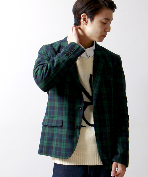 WEGO（ウィゴー）の「WEGO/ノッチドテーラードジャケット（テーラードジャケット・メンズ・ブラック/ネイビー/ダークグレー/ブルー/グリーン・LARGE/MEDIUM）」の4枚目の写真