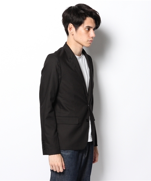 WEGO（ウィゴー）の「WEGO/ノッチドテーラードジャケット（テーラードジャケット・メンズ・ブラック/ネイビー/ダークグレー/ブルー/グリーン・LARGE/MEDIUM）」の7枚目の写真