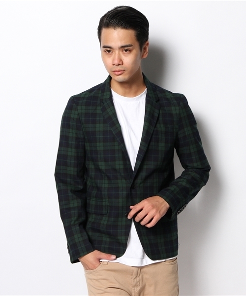 WEGO（ウィゴー）の「WEGO/ノッチドテーラードジャケット（テーラードジャケット・メンズ・ブラック/ネイビー/ダークグレー/ブルー/グリーン・LARGE/MEDIUM）」の20枚目の写真